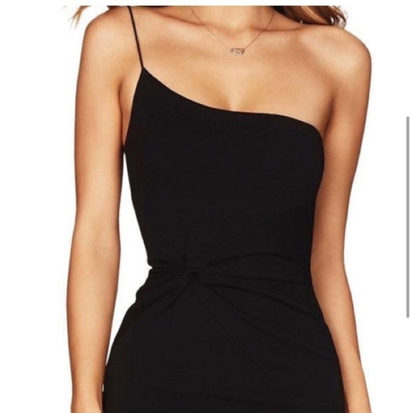 Nookie Lust one shoulder midi dress black NEW - Picture 6 of 16